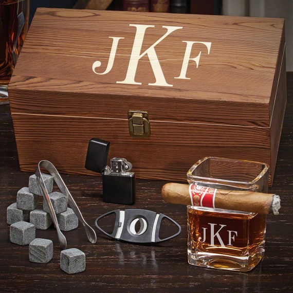blanding ære Pålidelig Custom Cigar Gift Set Whiskey Lover Gifts Cigar - Etsy