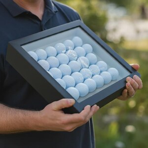 Personalized Golf Ball Holder - Personalized Golf Gifts, Golf Ball Display Case, Birthday Gift for Father, Golf Accessories image 6