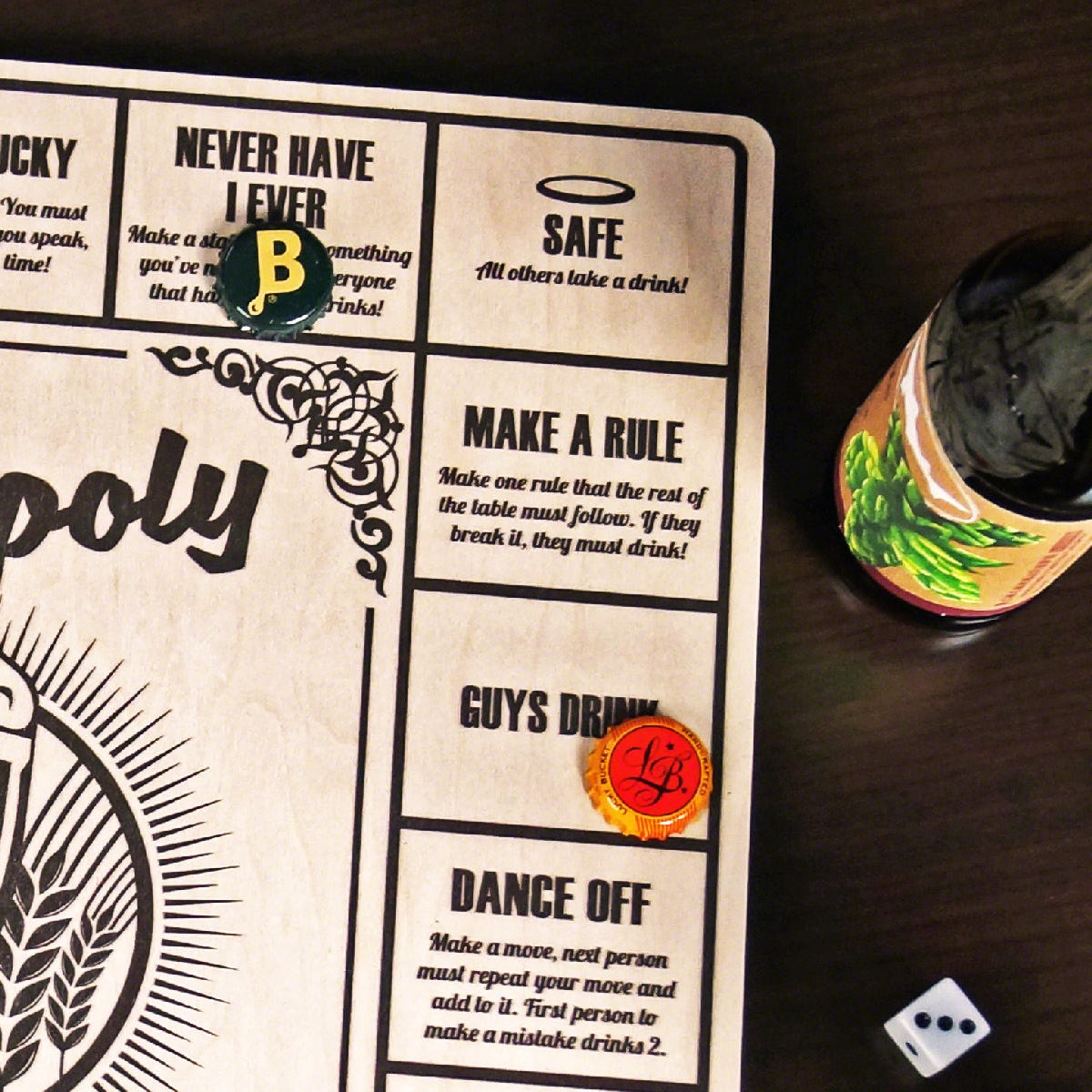Beeropoly Beer Game Wood Drinking Board Game Original - Etsy Österreich