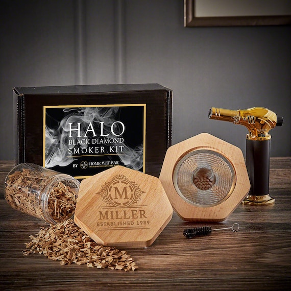 Whiskey Smoker Kit With Torch - Personalized Cocktail Smoker Kit W