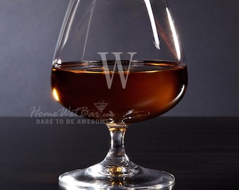 Custom Brandy Snifter - Etched Cognac Glass, Cognac Snifter, Custom Brandy Glass, Husband Birthday, Gifts for Him -