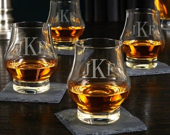 Custom Bourbon Tasting Glass Set of 4 - Bourbon Trail Gifts, Bourbon Lover Gift, Husband Birthday -