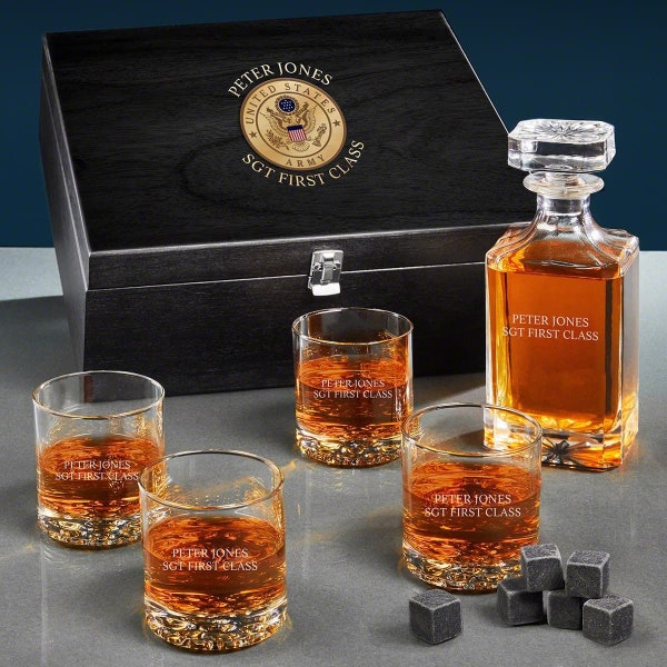 U s Army Decanter Engraved Etsy