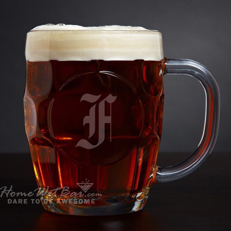 Personalized Britannia Dimple Beer Mug 20 Oz Custom Etched - Etsy