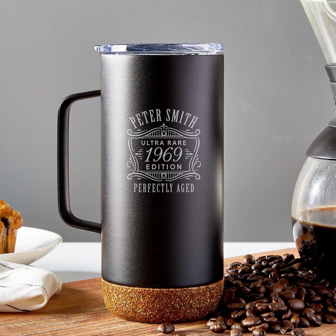 Ultra Rare Black Custom Insulated Coffee Mug 16 Oz Engraved Etsy