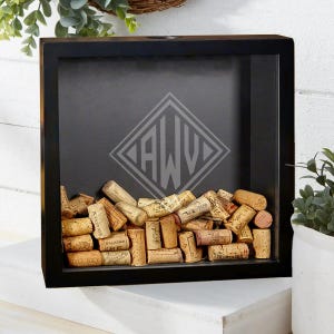 Custom Wine Cork Box - Custom Shadow Box, Wine Cork Holder, Wine Shadow Box, Wine Cork Shadow Boxes, Wine Lover Gift, Housewarming Gift image 5