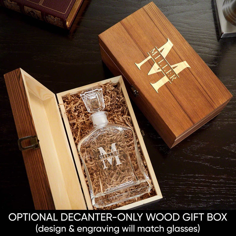 Argos Decanter Gift Set US Navy Retirement Gift Etched Etsy