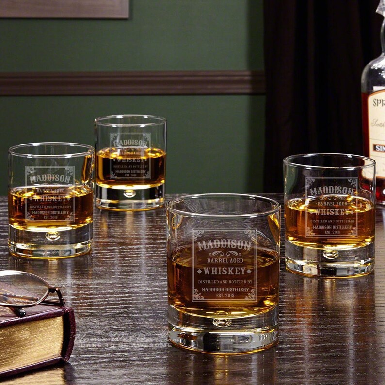 Stillhouse Personalized Whiskey Glasses Set of 4 Etsy