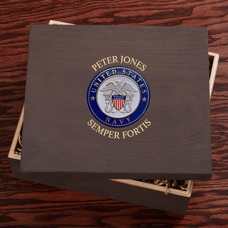 Argos Decanter Gift Set US Navy Retirement Gift Etched Etsy