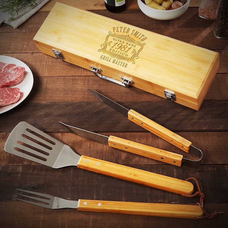 HomeWetBar Bamboo Grilling Tools - Thumbnail 3