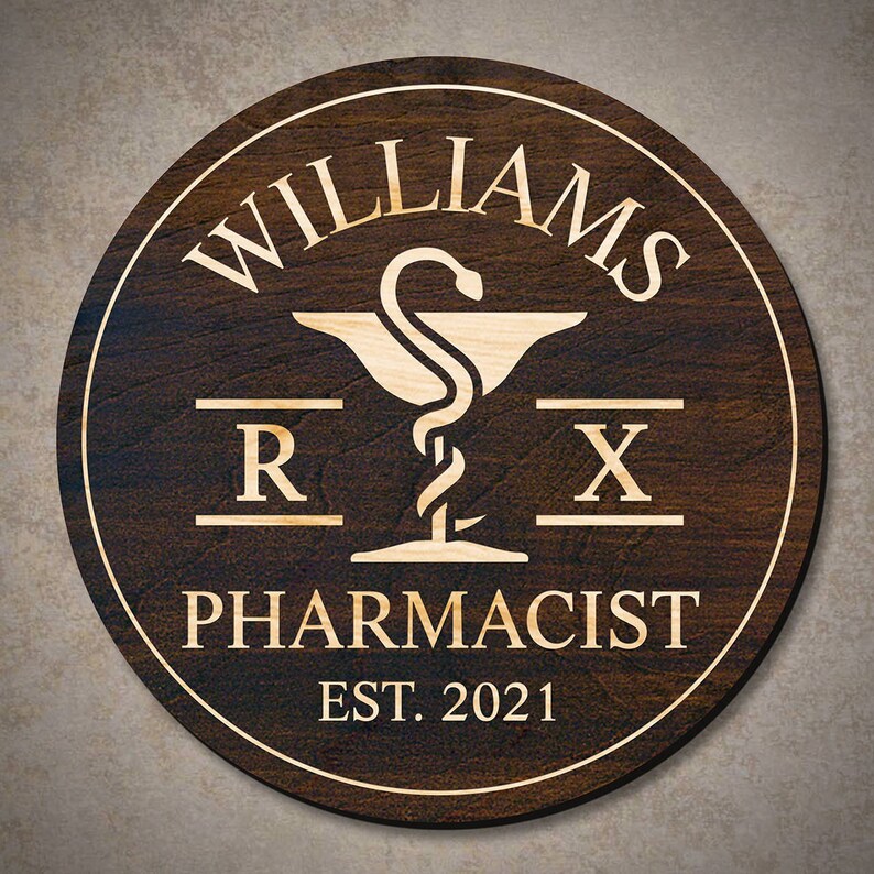 Mortar and Pestle Personalized Wood Sign signature Series Etsy