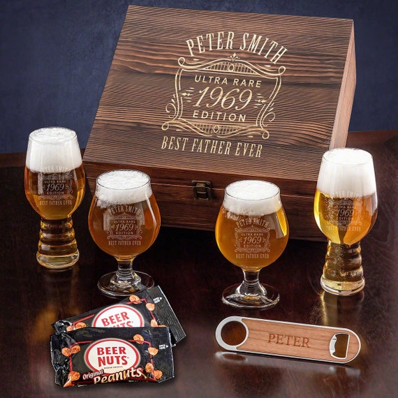 Oakmont Beer Mug Set with Custom Bottle Opener