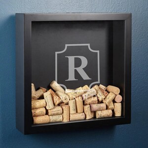 Custom Wine Cork Box - Custom Shadow Box, Wine Cork Holder, Wine Shadow Box, Wine Cork Shadow Boxes, Wine Lover Gift, Housewarming Gift image 6