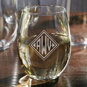 Copa de vino personalizada: copa de vino sin tallo grabada, regalo para despedida de soltera, regalo para amantes del vino, copas sin tallo personalizadas imagen 7