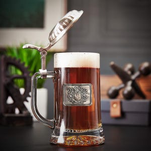 Custom Beer Stein - Custom Beer Tankard, Oktoberfest Stein, Custom Beer Mug, Beer Lover Gift for Him,  Personalized Beer Mug