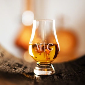 Personalized Glencairn Whiskey Glasses With Lids - Bourbon Glasses for Home Bar, Custom Whiskey ...