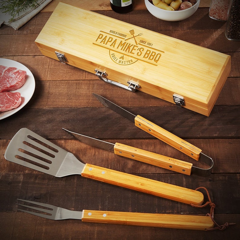 HomeWetBar Bamboo Grilling Tools - Thumbnail 4