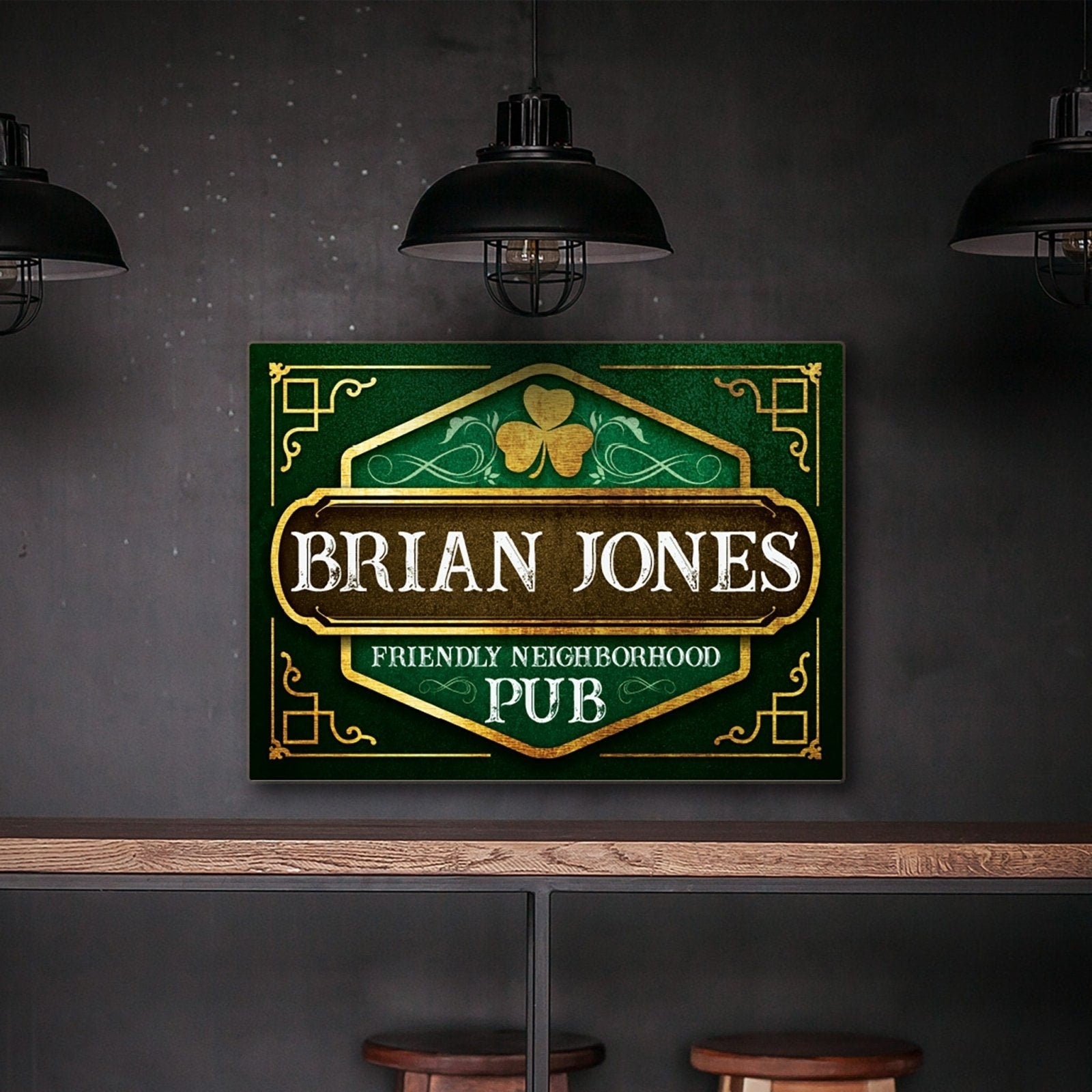 Custom Irish Pub Sign – Custom Bar Sign, Man Cave Sign, Personalize Bar ...