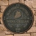 Gifts for Wine Lovers! - Beauteous Barrel Wine Cellar Sign - Gifts for the Couple, Custom Signs, Personalized Wine Gift, Unique Wine Gifts 