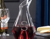 Couples Wedding Gift - Oakmont Personalized Wine Decanter - Anniversary Gift, Gifts for Wine Lovers, Engraved Wine Carafe