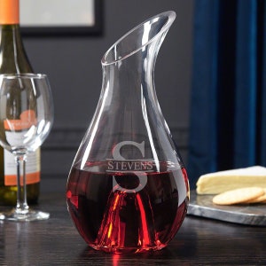 Personalized Wine Decanter Set - Engraved Wine Carafe with Glasses, Custom Wine Decanter, Personalized Wine Decanter and Glasses Set