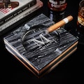 Custom Marble Cigar Ashtray - Engraved Marble Ashtray, Custom Cigar Ashtray, Smoker Gift for Him, Personalized Ashtray, Housewarming Gift