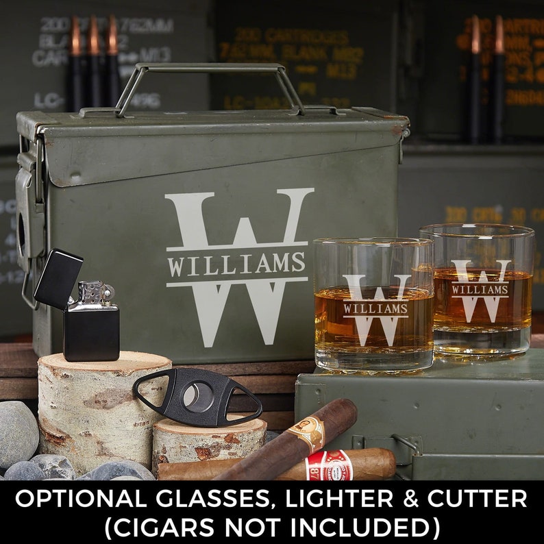 Personalized Ammo Box Made in the USA Custom Ammo Can, Groomsmen Gifts, Engraved Ammo box image 4