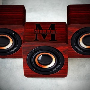 Wooden Bluetooth Speaker- Custom Bluetooth Speaker, Personalized Mini Wireless Speaker, Portable Bluetooth Speaker, Compact Sound System