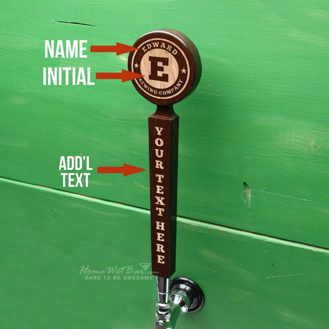 Custom Beer Tap Handle With Wellmade Brewing Company Design Etsy