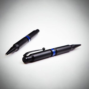 Two custom .308 Bullet Pens with Thin Blue Line design.