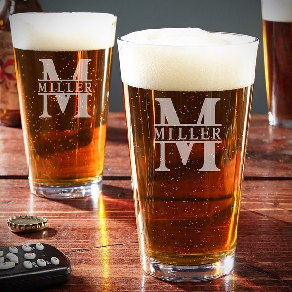 Custom Pint Glasses With Logo Etsy