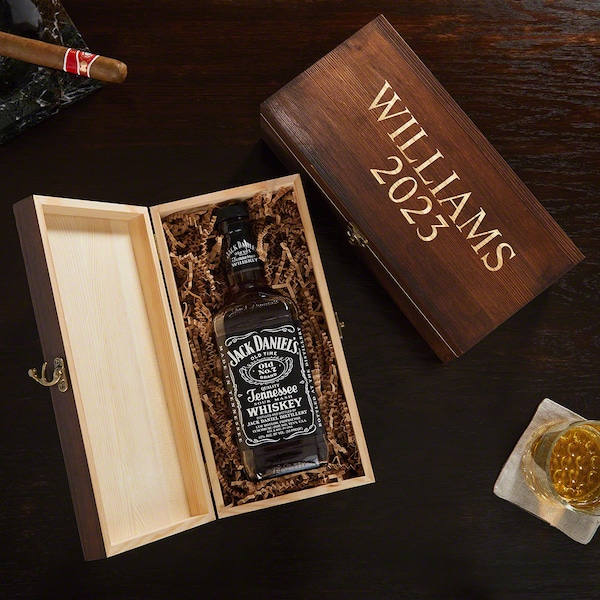 Custom Wooden Box with Name - Engraved Keepsake Memory Gift Box, Personalized Gift for Him, Best Man Gift