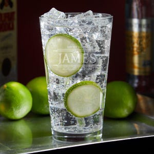 Engraved Vodka Glass - Barware for Men Vodka, Vodka Gifts for Dad, Husband, Highball Engraved Glass, Birthday Gifts for Her and Him