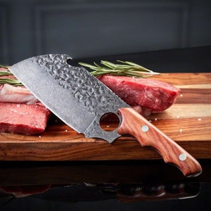1pc, Stainless Steel Kitchen Knife Handmade Forged Butcher Knife Vegetable  Cleaver Cutting Kitchen Tools