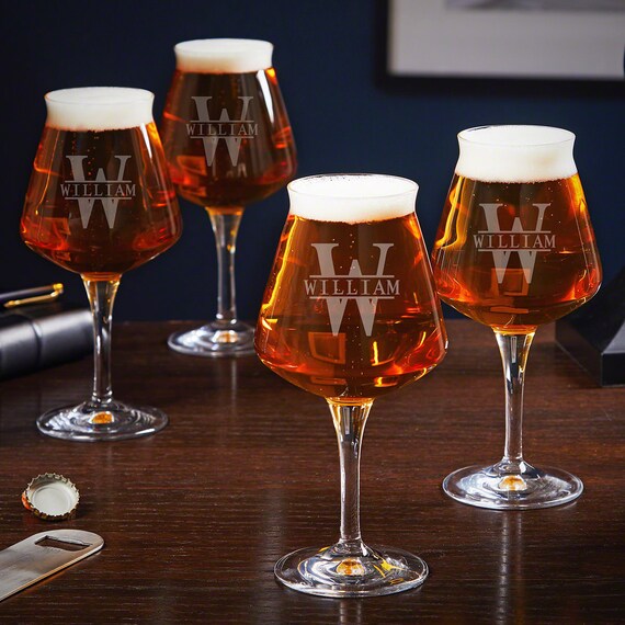 Oakmont Custom Teku Beer Glasses Set of 4 Gifts for Beer Etsy