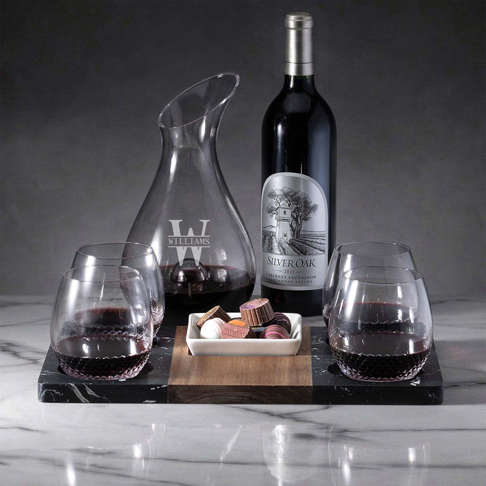 wine glass xmas ornaments Christmas Wine Glass - Little Christmas Tree main image 1
