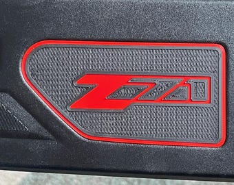 Cubiertas de bolsillo para estacas Colorado Canyon 2023-2026, de dos colores, Z71, rojo