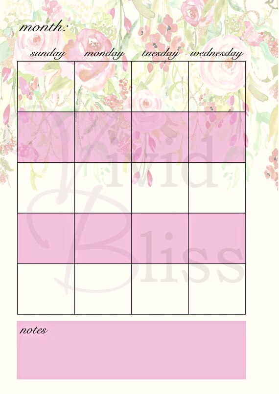Monthly Refill Form.pdf Paper & Party Supplies Paper Printable Refill Letter size 8.5x11 ...