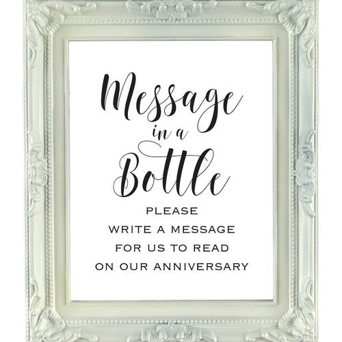 Message in A Bottle Sign-wedding Guestbook Sign-wedding - Etsy