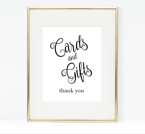 Cards and Gifts 8x10 Printable Cards & Gifts Sign Portrait / Etsy