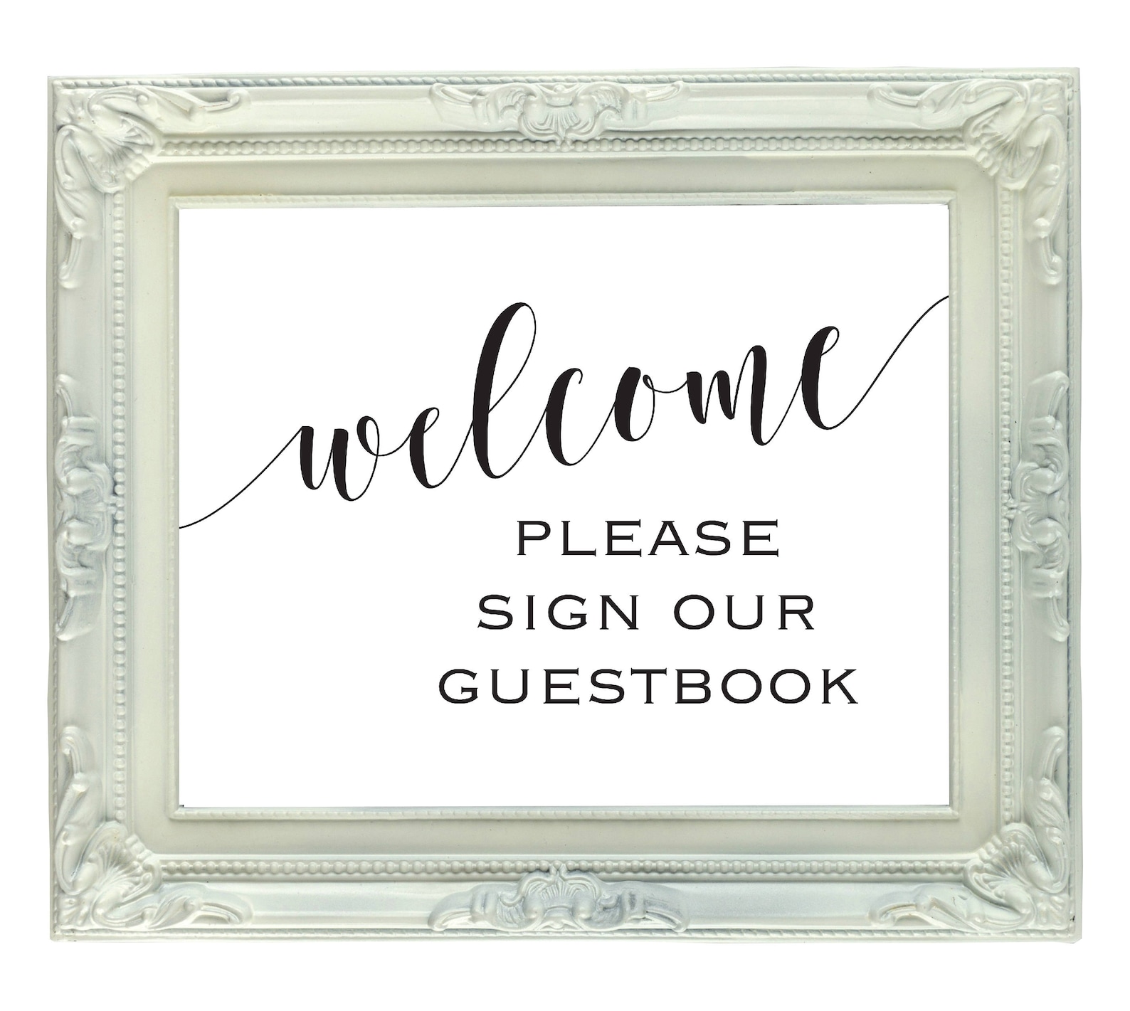 Please Sign Our Guestbook Printable 8x10 Guestbook Etsy