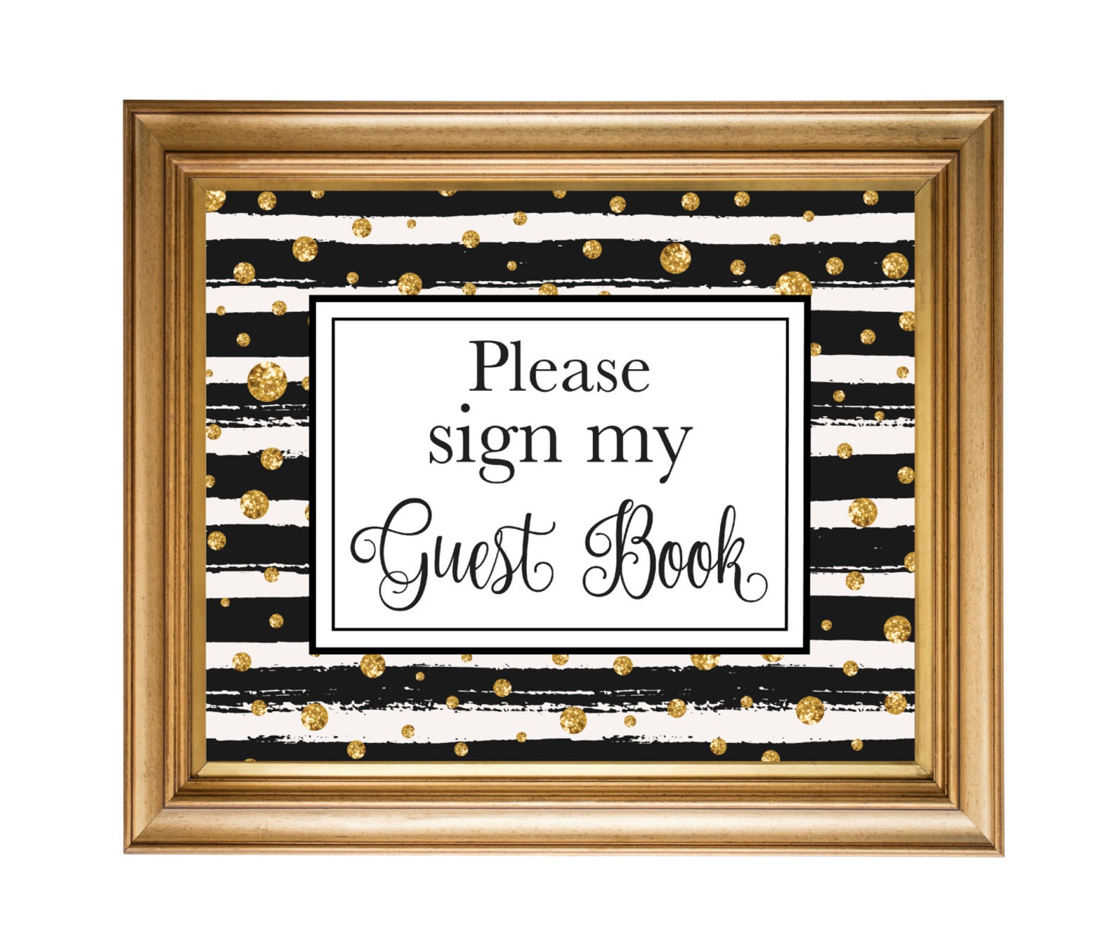 Graduation Guest Book Sign Digital Graduation Party Sign Etsy