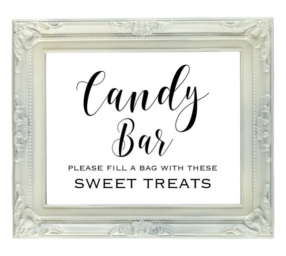 Printable Candy Bowl Sign