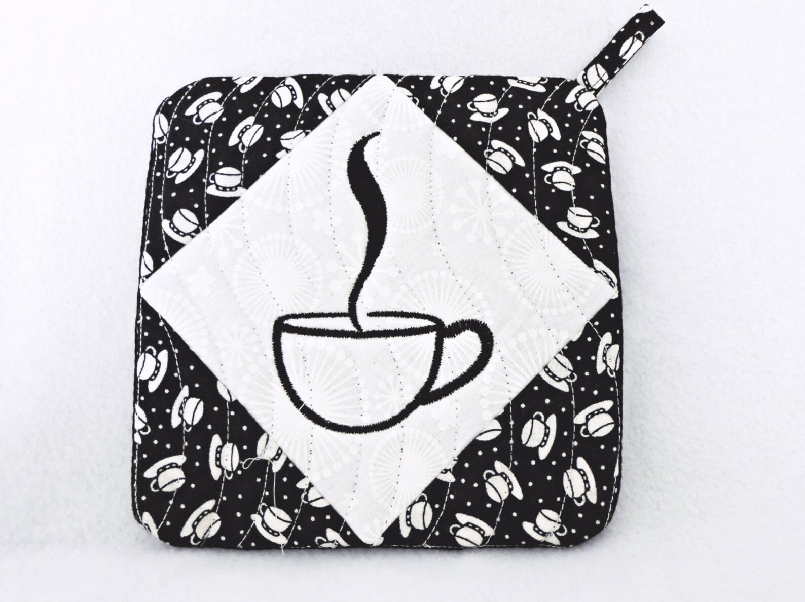 Set of 2 Pot Holders, Pot Holder Set, Fabric Pot Holder Set, Hot Pad