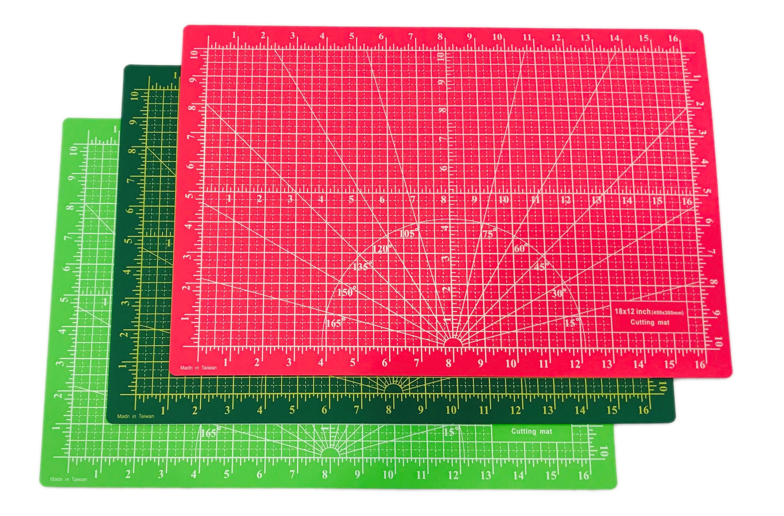 Cutting mat self healing 3mm - Reversible/Printed grid pattern that  includes guide lines for angles