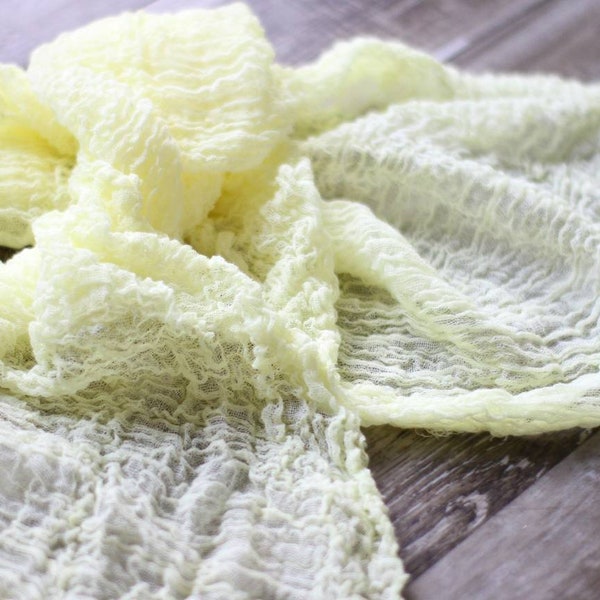 Light Yellow Premium Cheesecloth Table Runner Pick Your Length