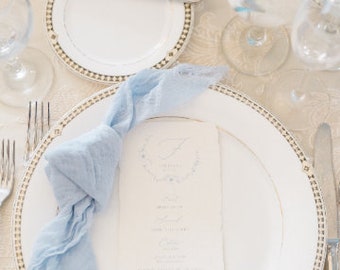15" x 15"  Cheesecloth Dinner Napkin Sets Pick Your Color Fast Shipping