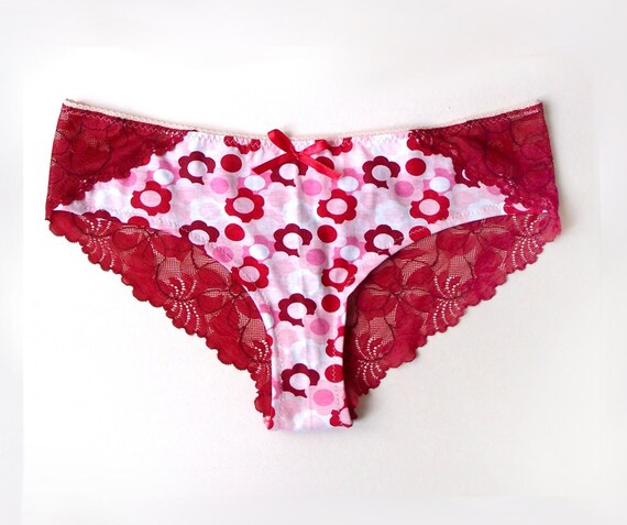 Braguitas sexys de encaje y algodon Zina Flower Power de Bonboneva Etsy Mexico