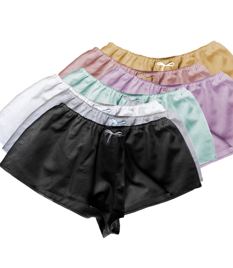 French Knickers Sexy Sleeping Loungewear Shorts Cotton Satin | Etsy