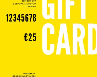 Bonboneva Lingerie Gift Card Voucher: Last Minute Gift for Her to Her Liking